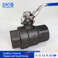 1000WOG WCB screw End 2PC Industrial Ball Valve